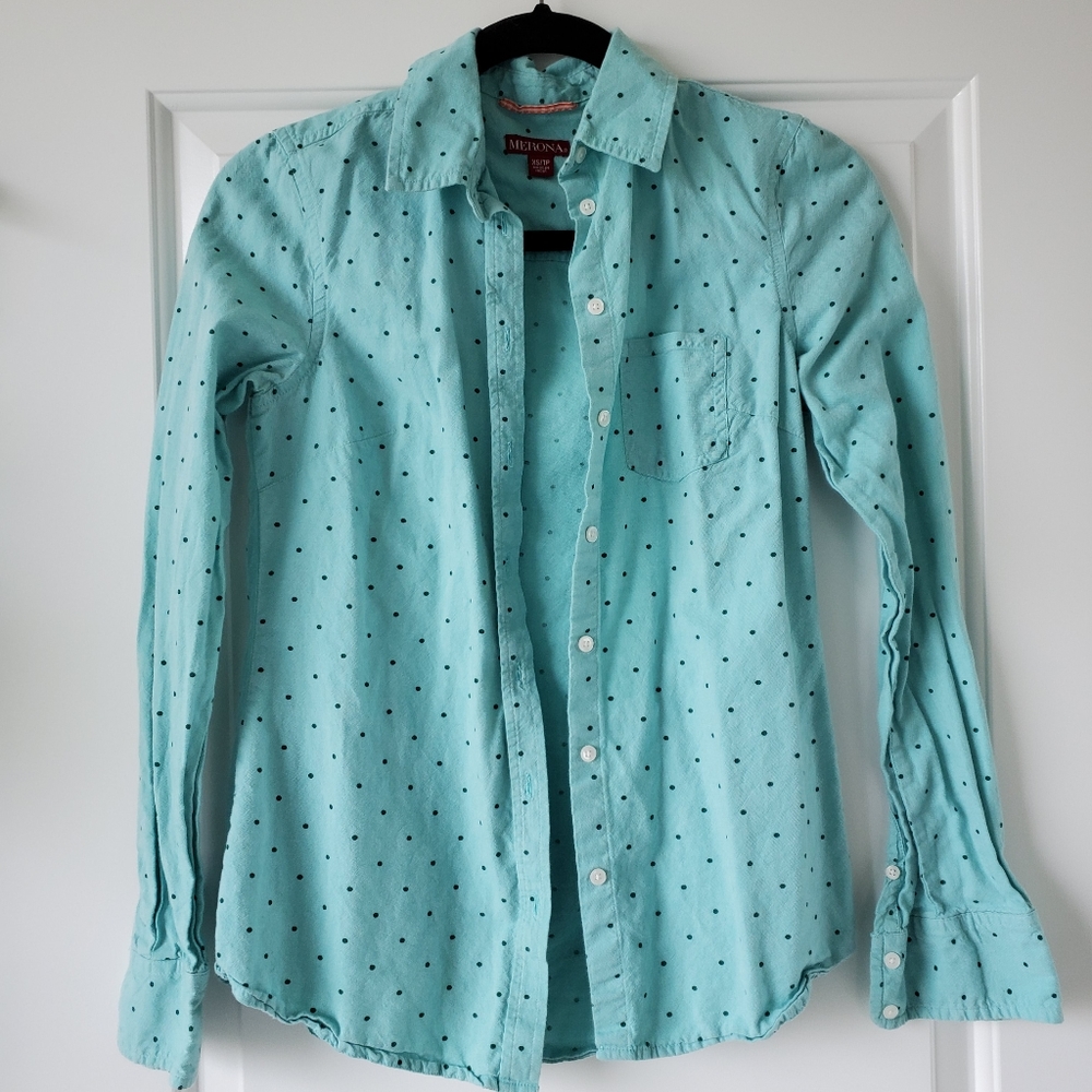Polka Dot Button Up